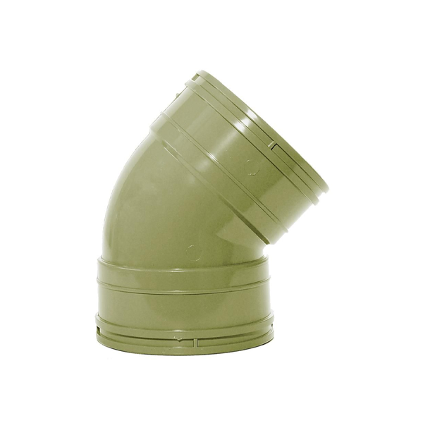 110mm Solvent 135 Degree Bend Grey