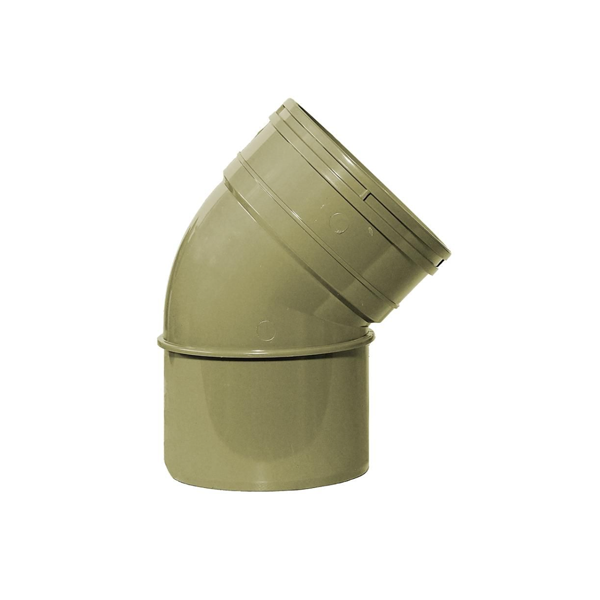 110mm Spigot 135 Degree Solvent Bend Grey