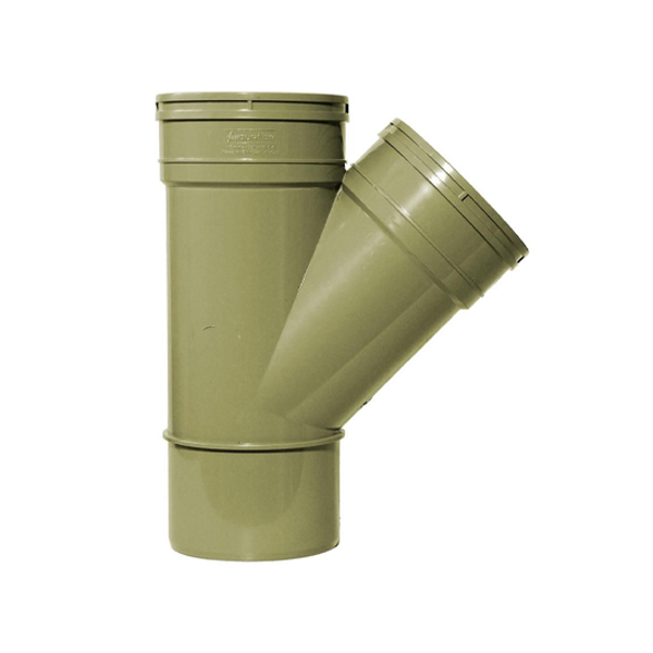 110mm 135 Degree Double Socket Bend Grey