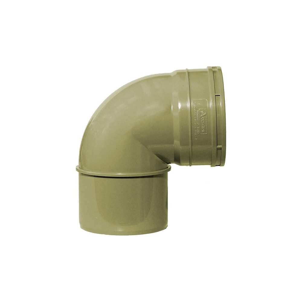 110mm Solvent Single Socket Knuckle Bend Grey