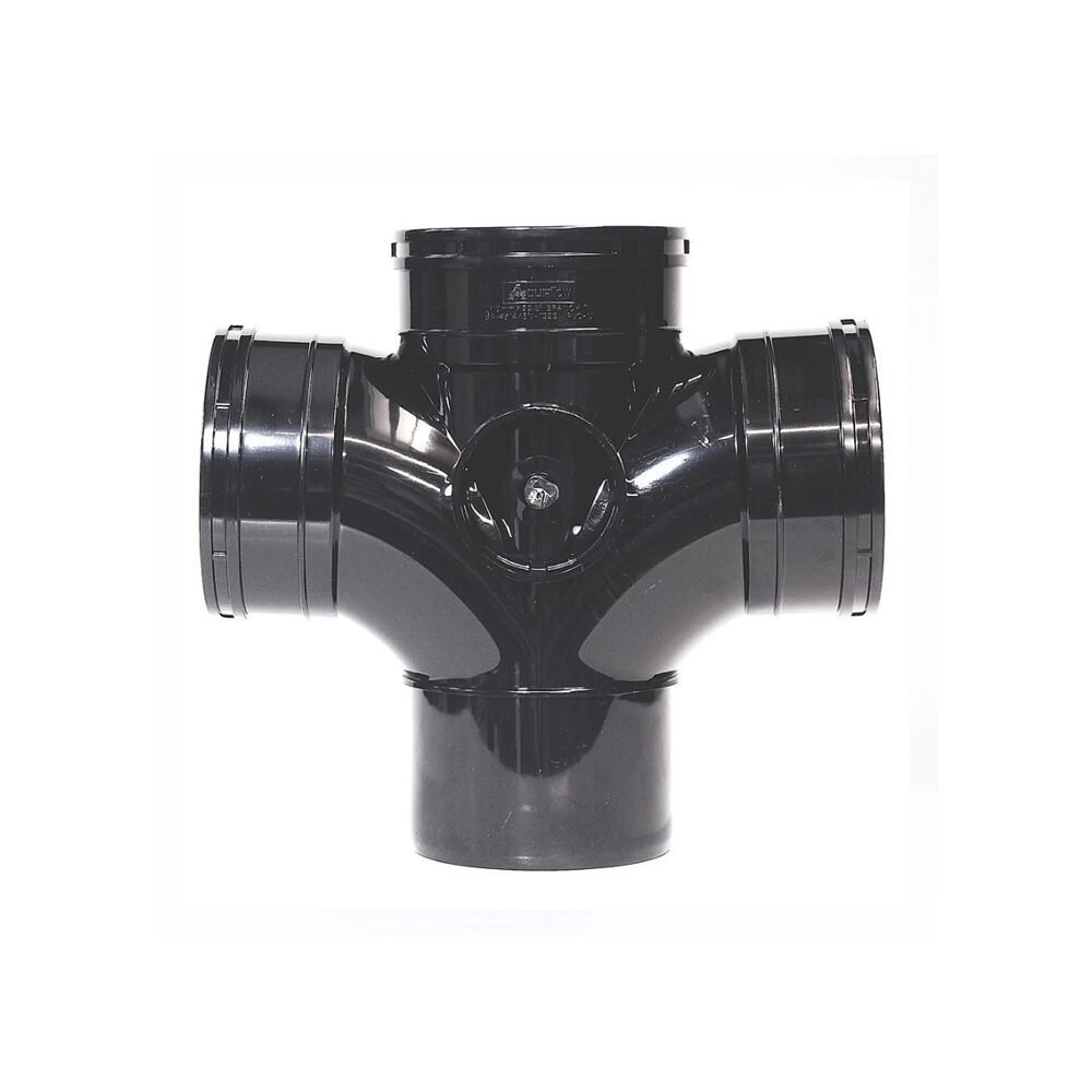 110mm 92 degrees Solvent Double Branch Black