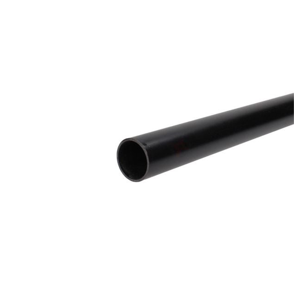Aquaflow Solvent Weld Overflow 3mtr Pipe Black
