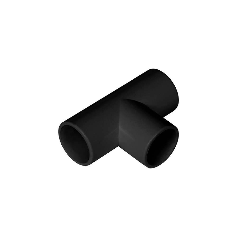 Overflow Tee Branch 22mm Black