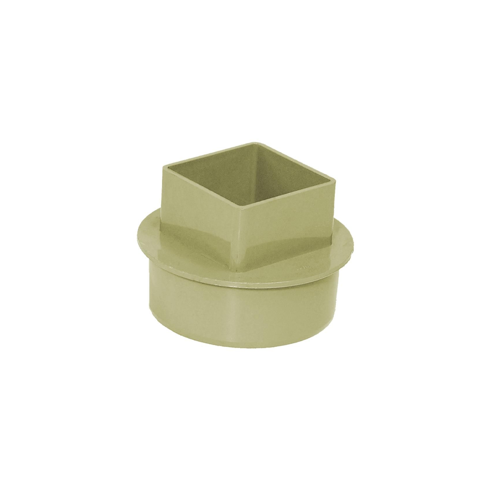 110mm Solvent to 65mm Square Rain/Soil Adaptor