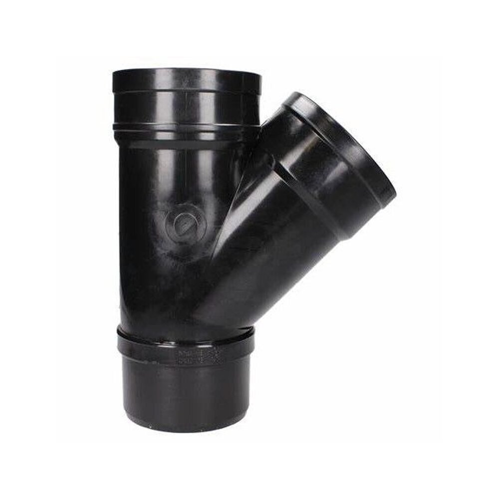 110mm 135' Double Socket Branch Black