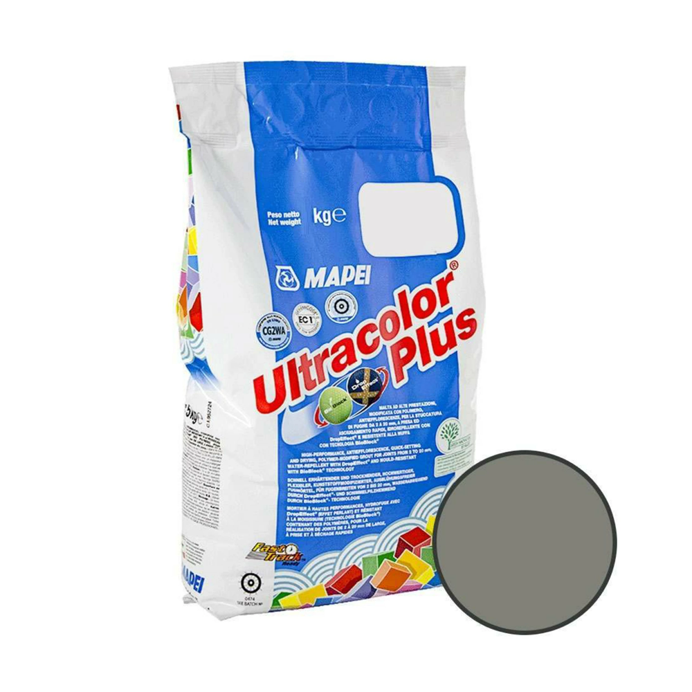 Mapei Ultracolor Plus 113 Wall and Floor Tile Grout 2kg Cement Grey