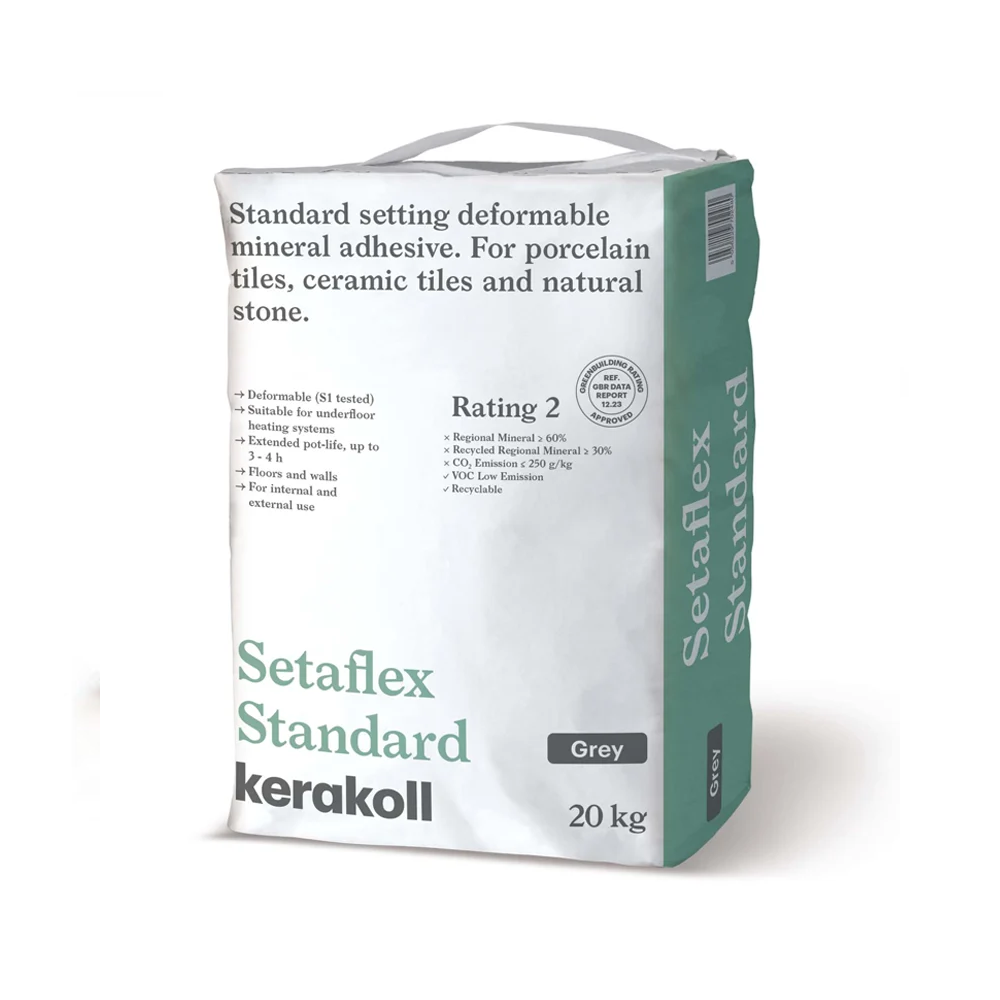 20kg Grey Adhesive Standard Set Setaflex for Floor & Wall Tile