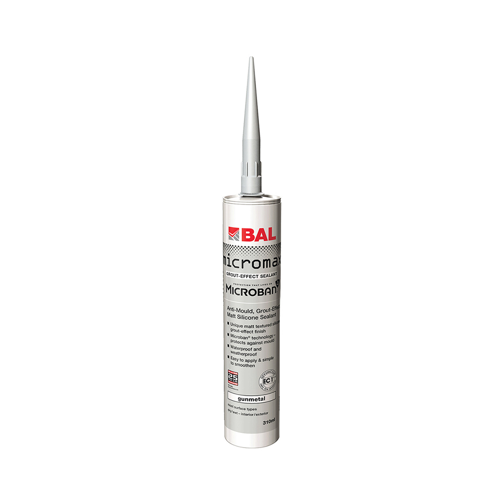 BAL Micromax Grout-Effect Sealant 310ml Gunmetal
