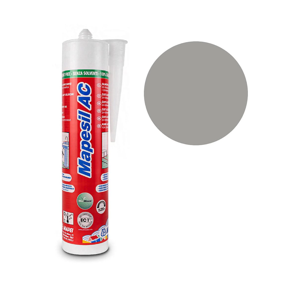 Mapei Mapesil AC 112 Solvent-Free Silicone Medium Grey 310ml