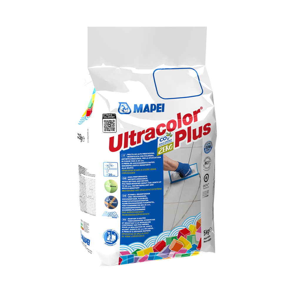 Mapei Ultracolor Plus Wall and Floor Tile Grout 5kg Medium Grey