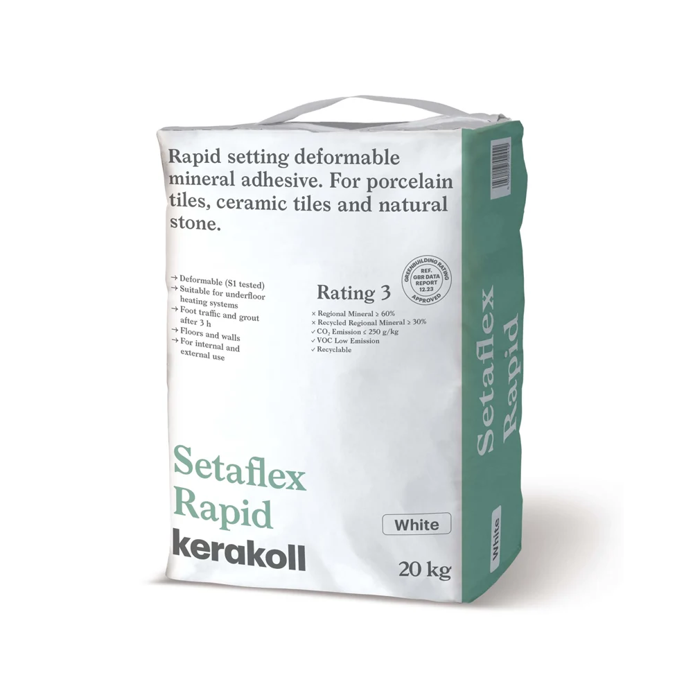 Setaflex White 20kg Rapid Set Tile Adhesive