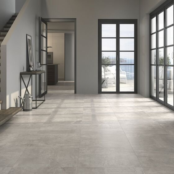 Ford Grey Glazed Porcelain Floor Tile Per m² - 600x600mm