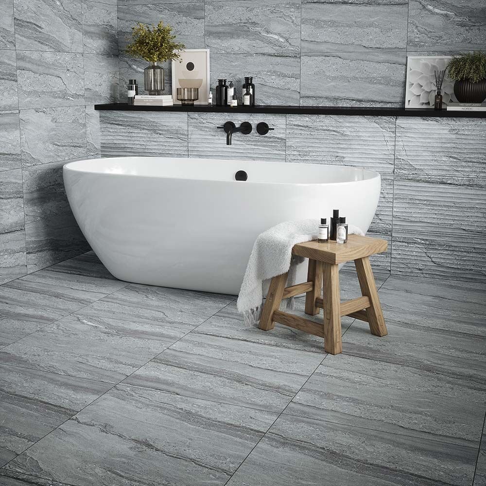 Florence Grey Wall & Floor Tile Per m²