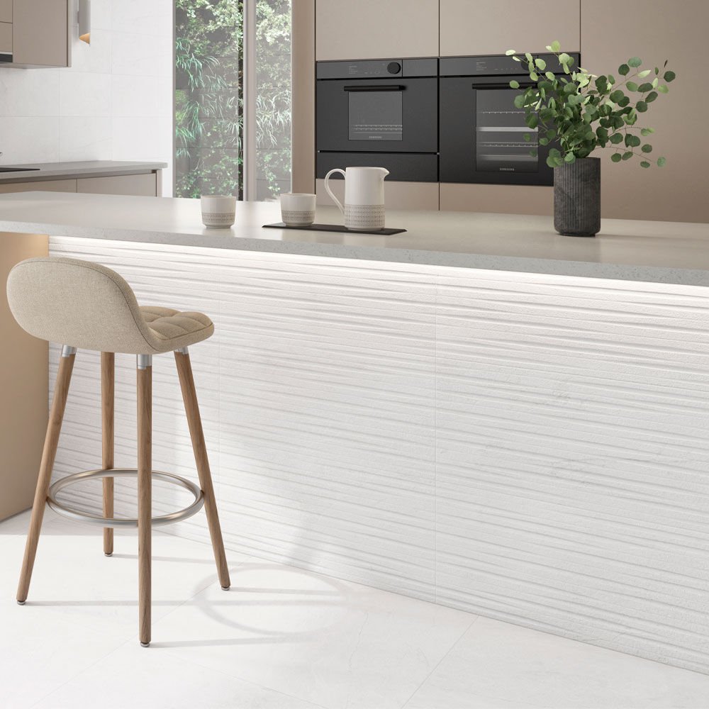 Hadlow White Décor Matt  Per m² - 295x595mm