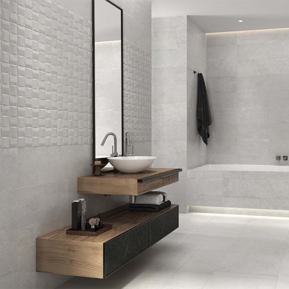 Voyager White Matt Wall Tiles Per m² - 250x500mm