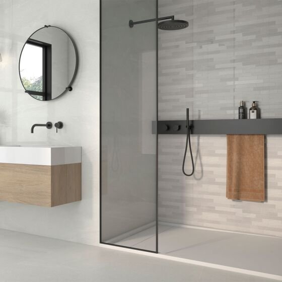 Seal White Décor Wall Tile Per m² - 295x595mm