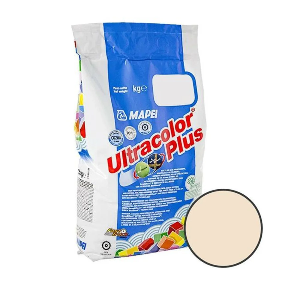 Mapei Ultracolor Plus 130 Wall and Floor Tile Grout 5kg Jasmine